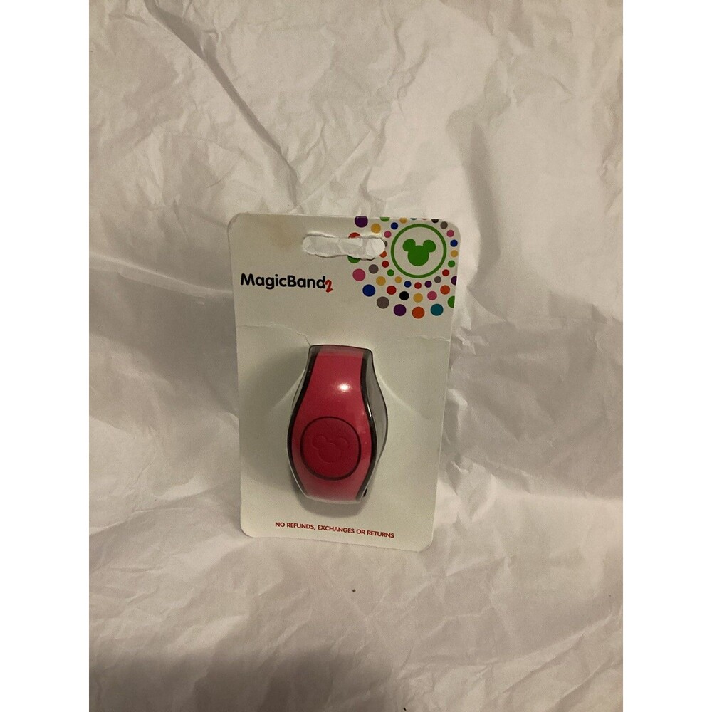 Disney Parks Magic Band 2 Rose Pink Solid Color Bracelet NEW